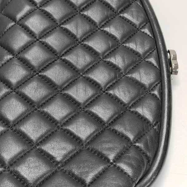 Quilted Calfskin Clutch Black