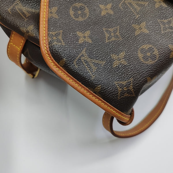 SAUMUR Monogram Coated Canvas Brown