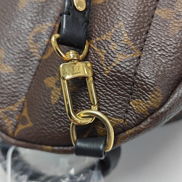 PALM SPRINGS Mini Monogram Coated Canvas Brown