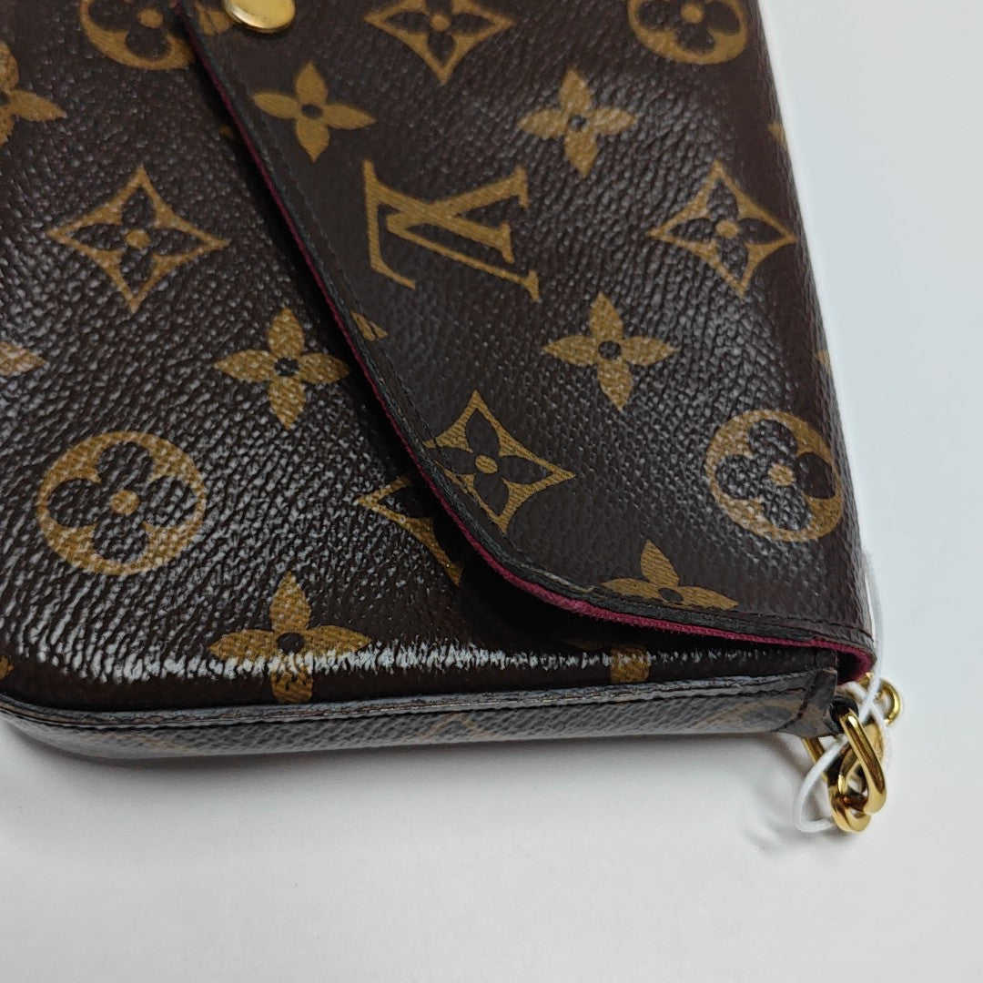 FÉLICIE Monogram Coated Canvas Brown