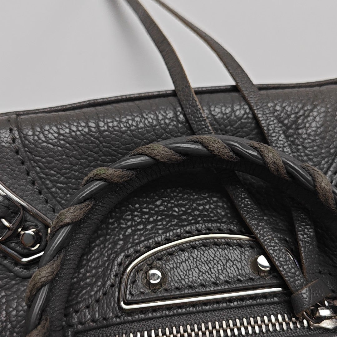 Classic Metallic Edge City Calfskin Gray