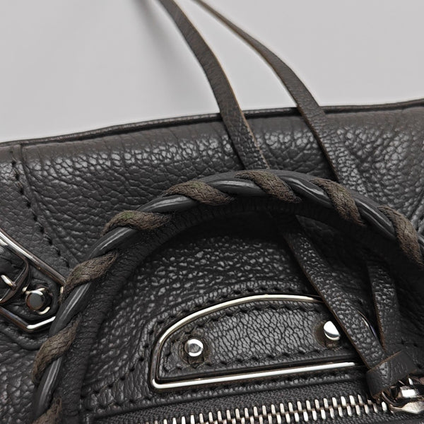 Classic Metallic Edge City Calfskin Gray