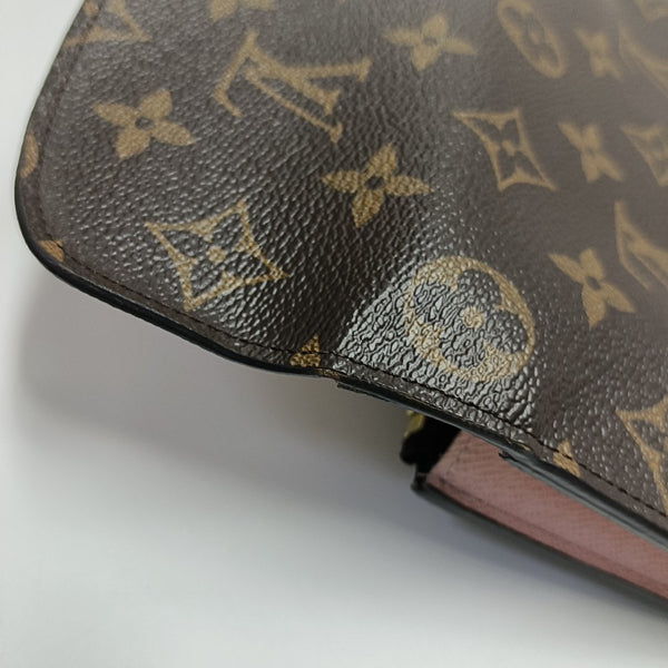 EMILIE Monogram Coated Canvas Brown Wallet