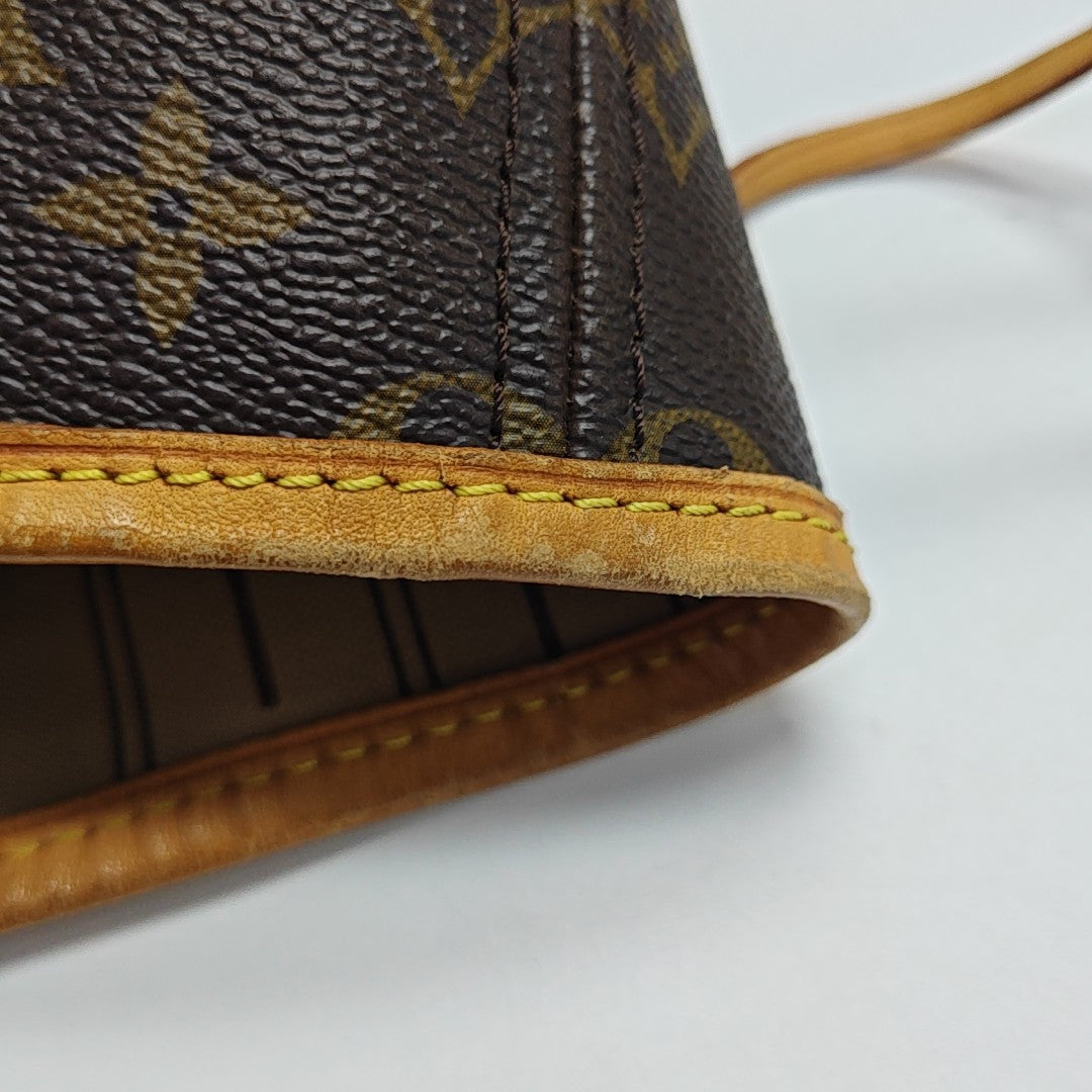 NEVERFULL GM Monogram Coated Canvas Brown