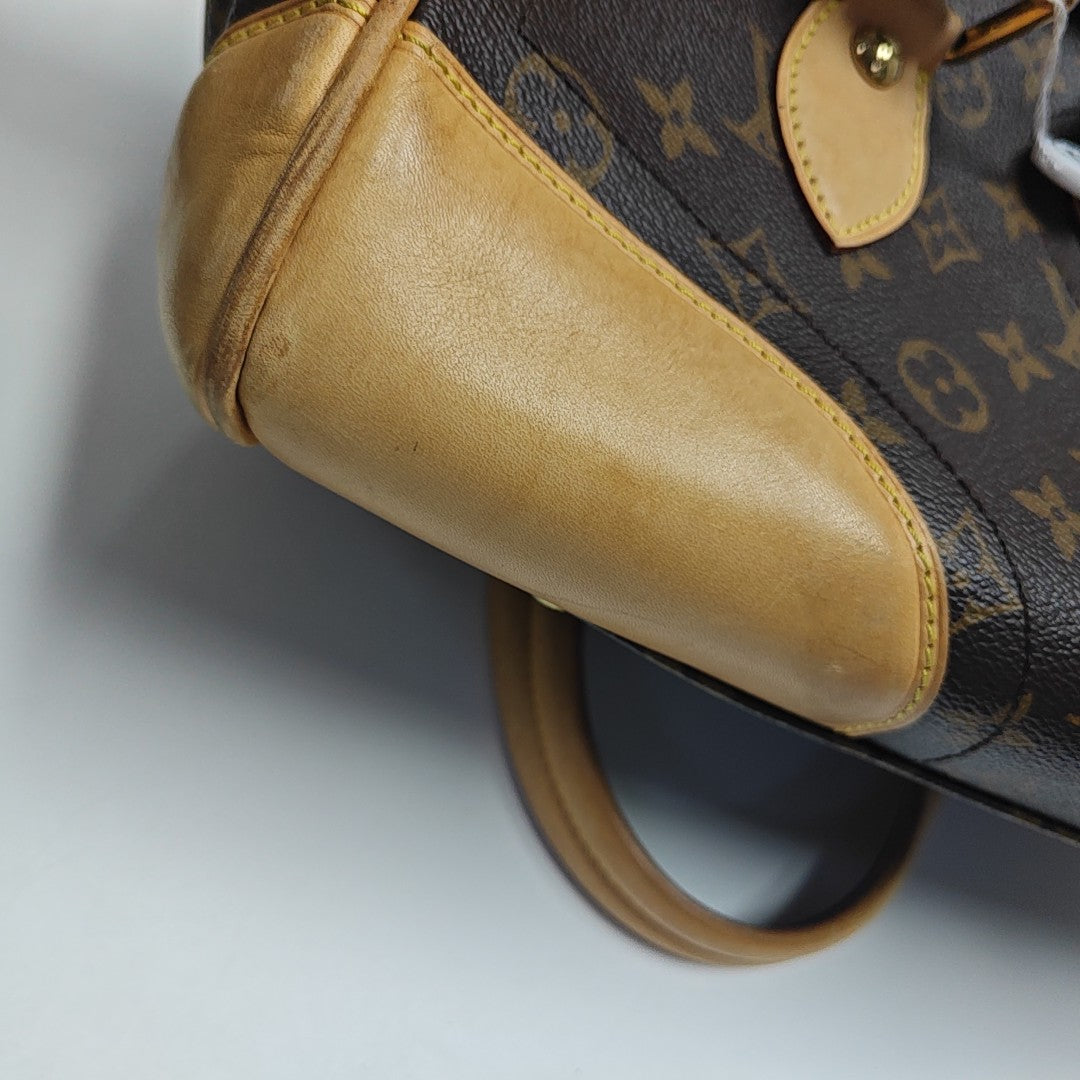 BEVERLY GM Monogram Coated Canvas Brown
