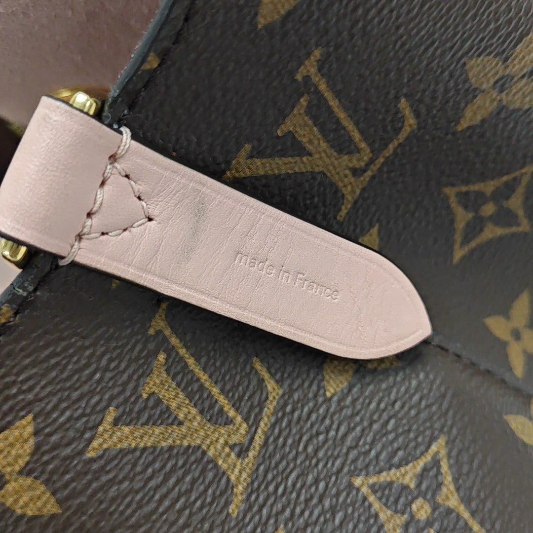NÉONOÉ MM Monogram Coated Canvas Brown