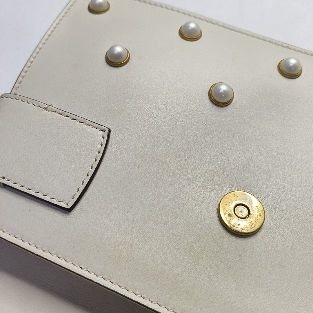 Queen Margaret Mini Calfskin White