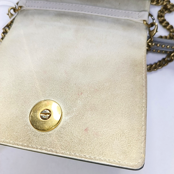 Authenticated pre-owned  Diorama Cannage Calfskin Silver - Crossbody Bag at Looply