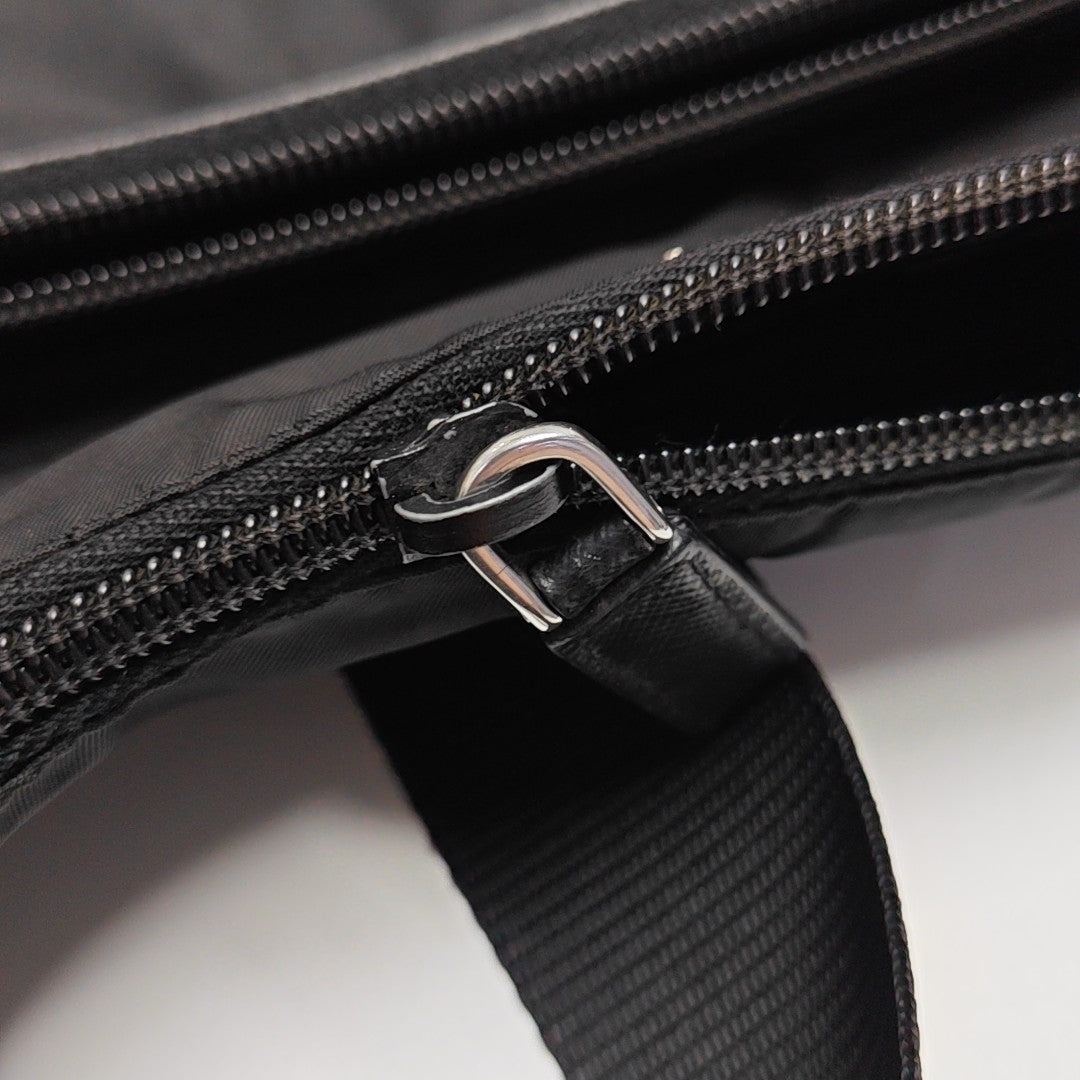 Nylon Shoulder Bag Black