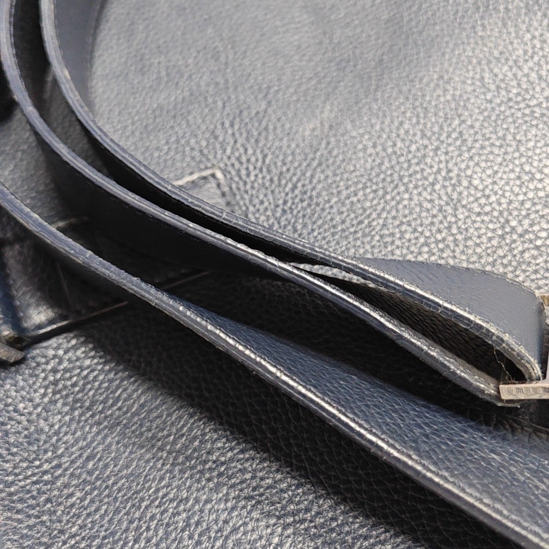 Calfskin Shoulder Bag Blue