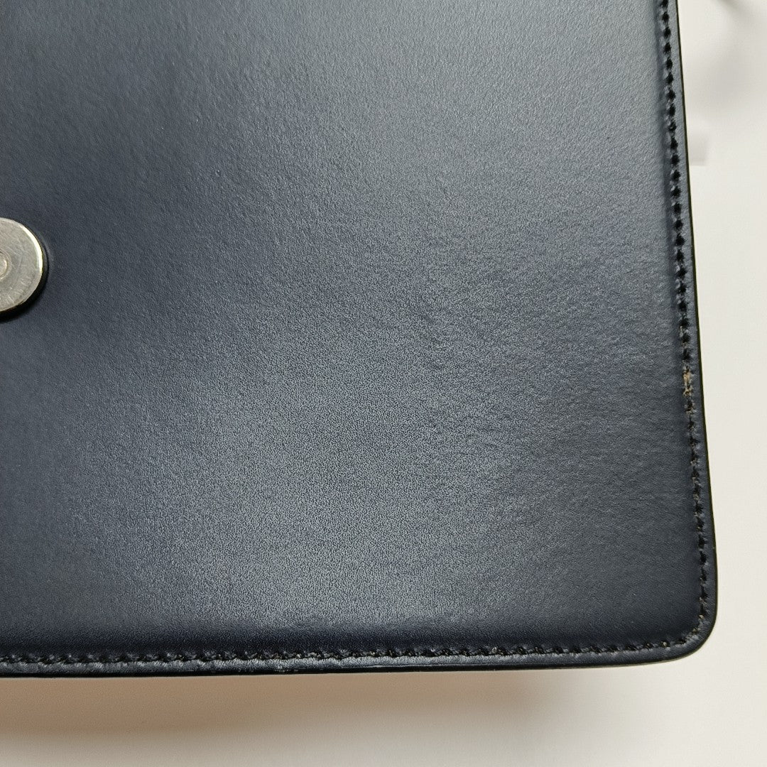 Calfskin Shoulder Bag Blue