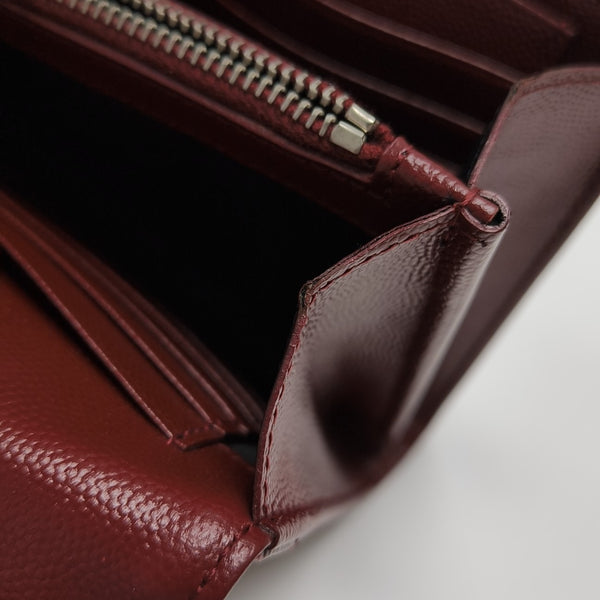 MONOGRAM Medium Chevron Calfskin Red