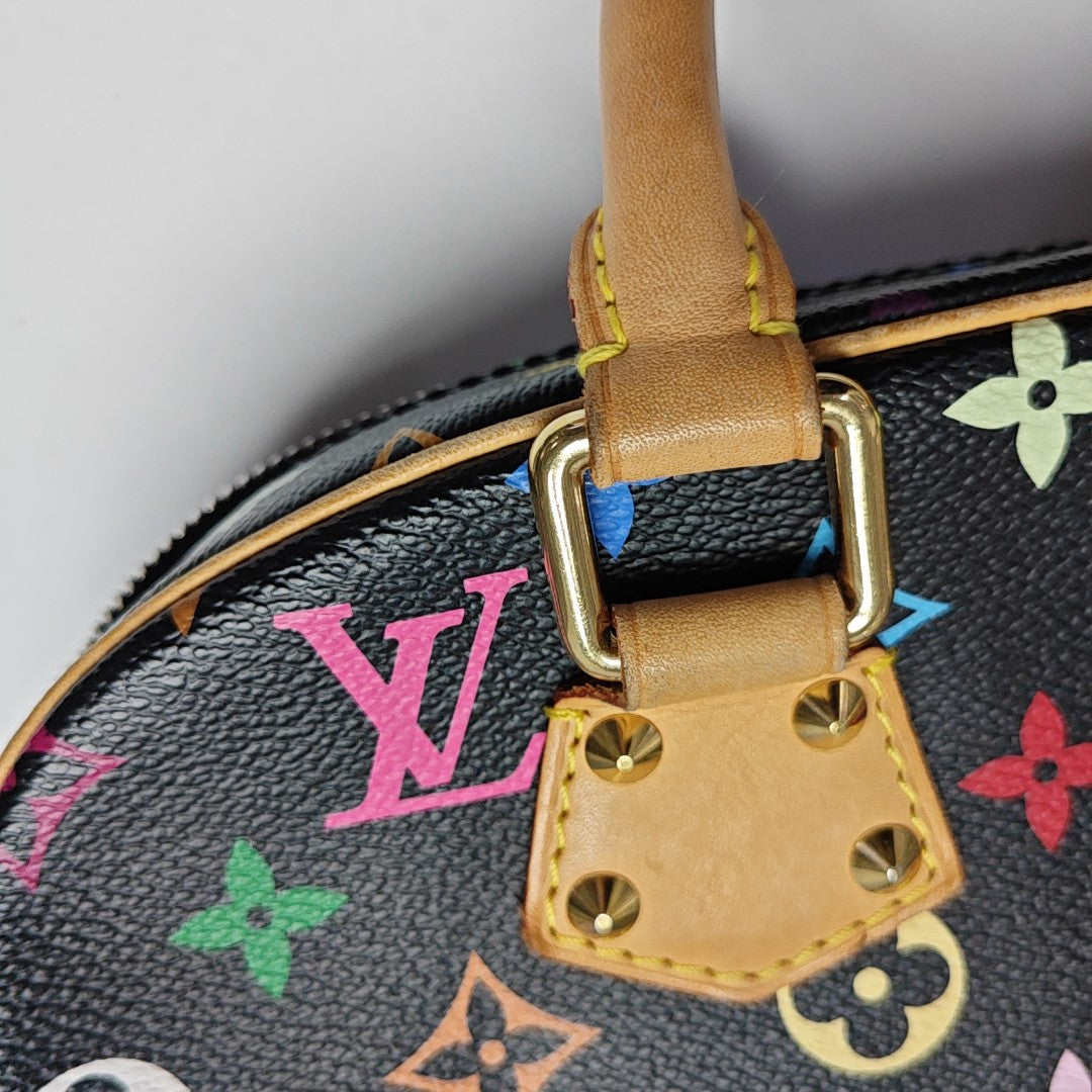 LV × TM Deauville Lona Monogram Revestida Negra