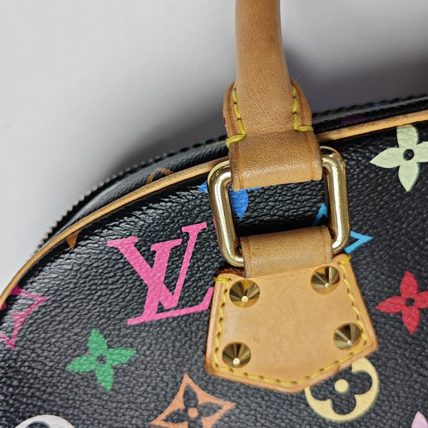 LV × TM Deauville Lona Monogram Revestida Negra