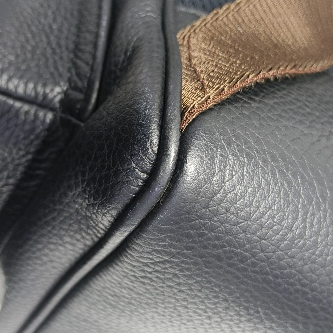 Calfskin Backpack Black