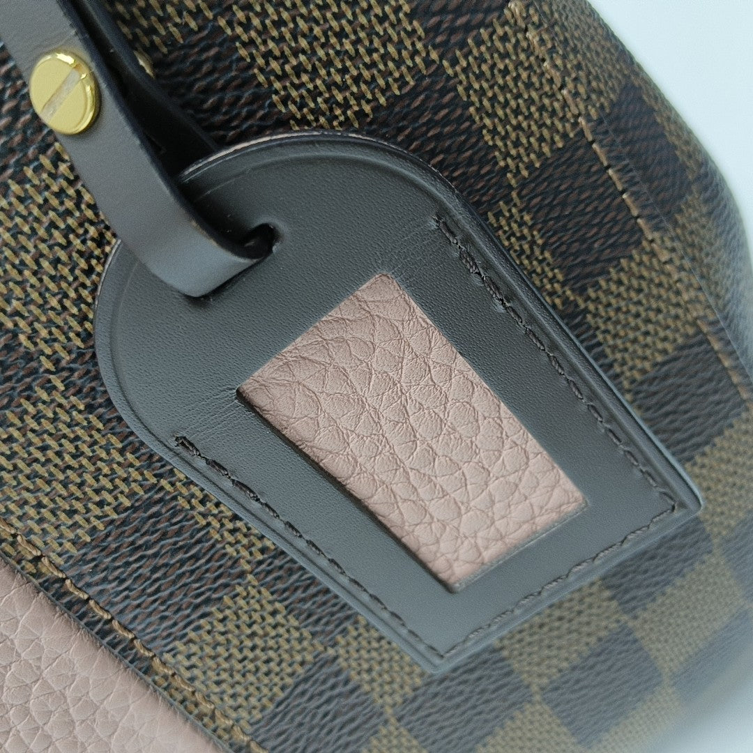 BOND STREET BB Damier Ebene Coated Canvas Brown