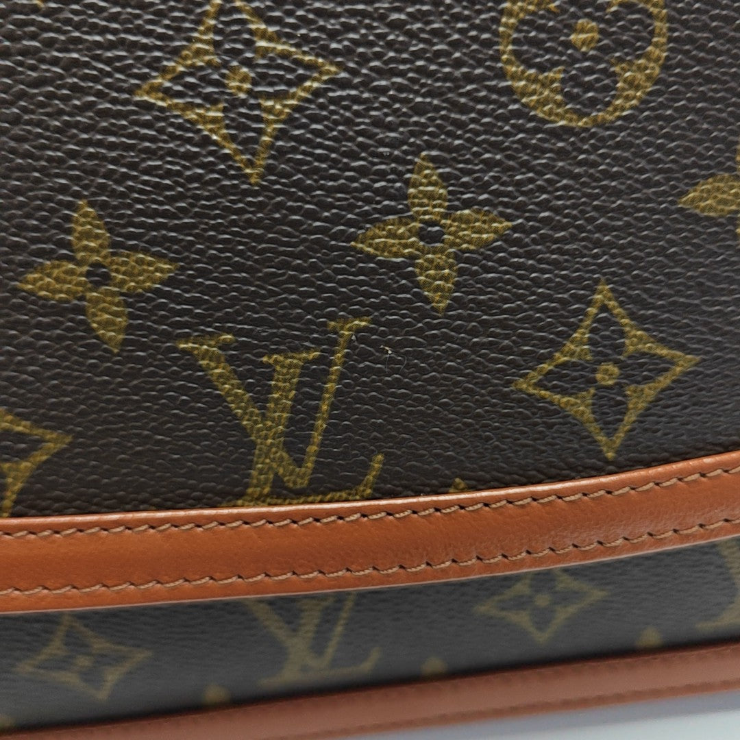 DAME GM Monogram Coated Canvas Brown