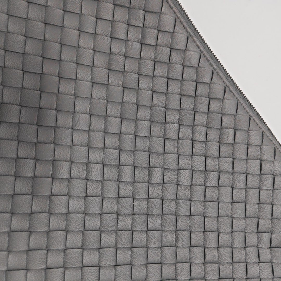 Lambskin Clutch Gray