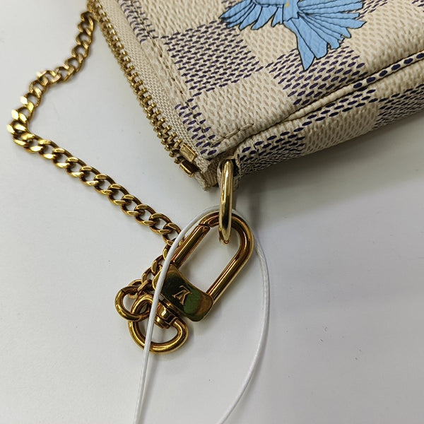 ACCESSOIRES Mini Damier Azur Coated Canvas White