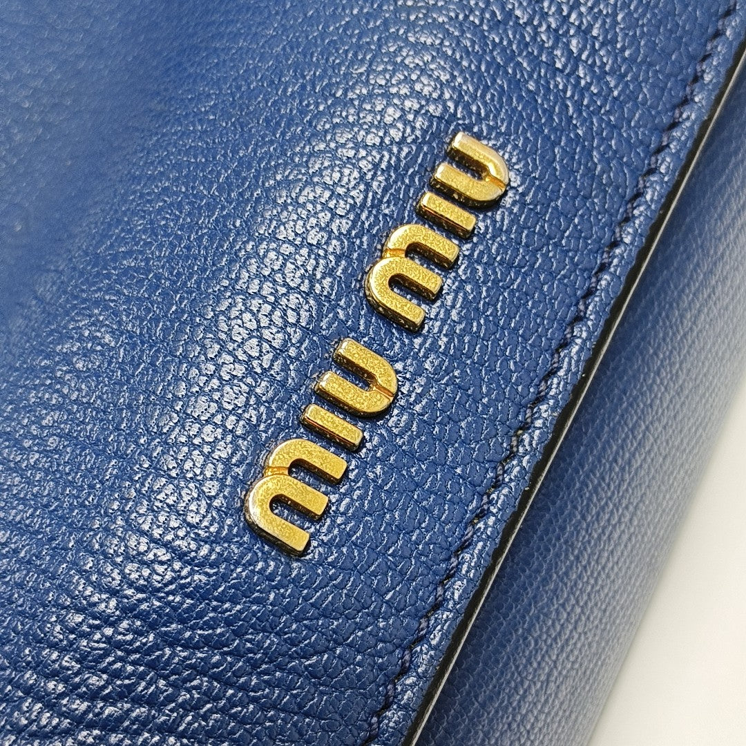 Calfskin Tote Bag Blue