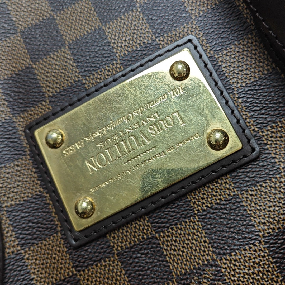 HAMPSTEAD MM Damier Ebene Coated Canvas Brown