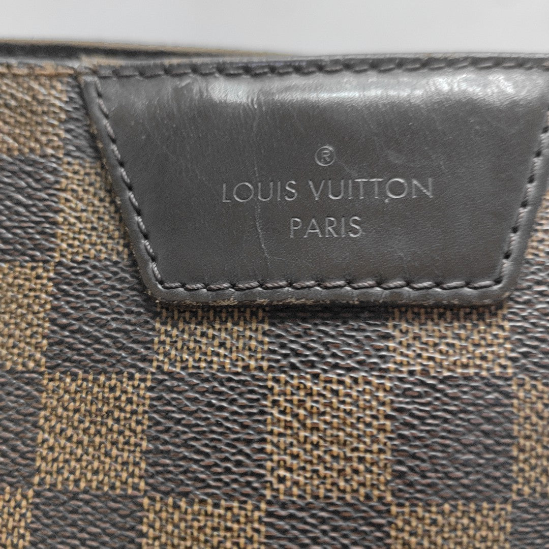 RIVINGTON Damier Ebene Coated Canvas Brown
