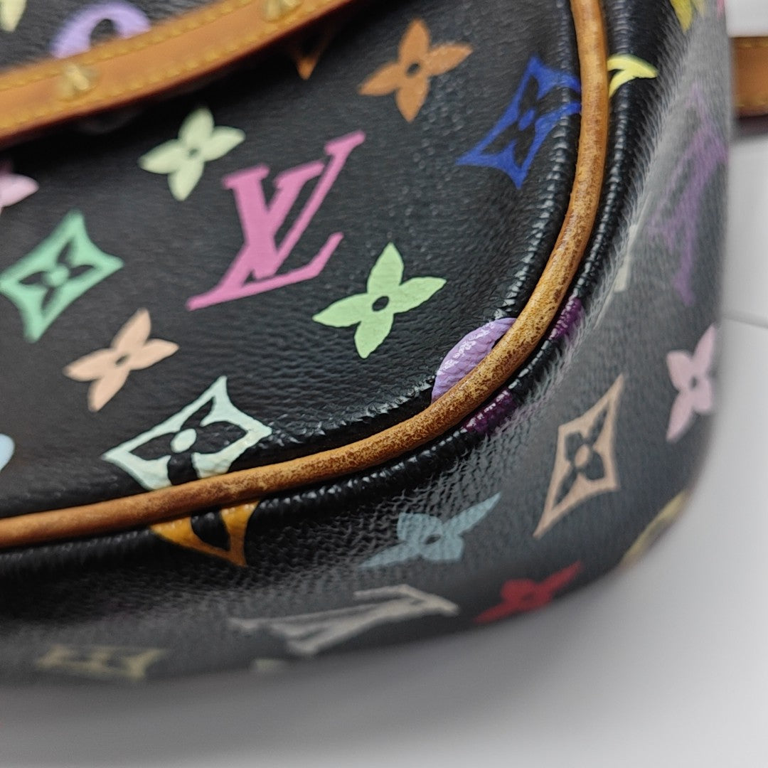 LV × TM SOLOGNE Monogram Coated Canvas Black