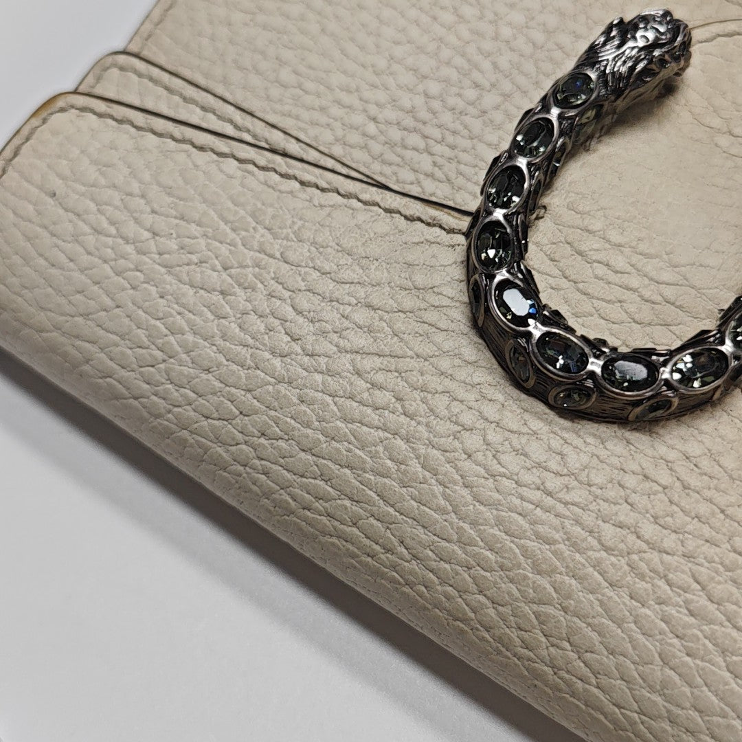 Dionysus Super Mini Calfskin White