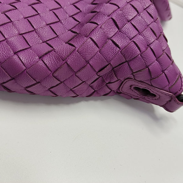 Calfskin Shoulder Bag Purple