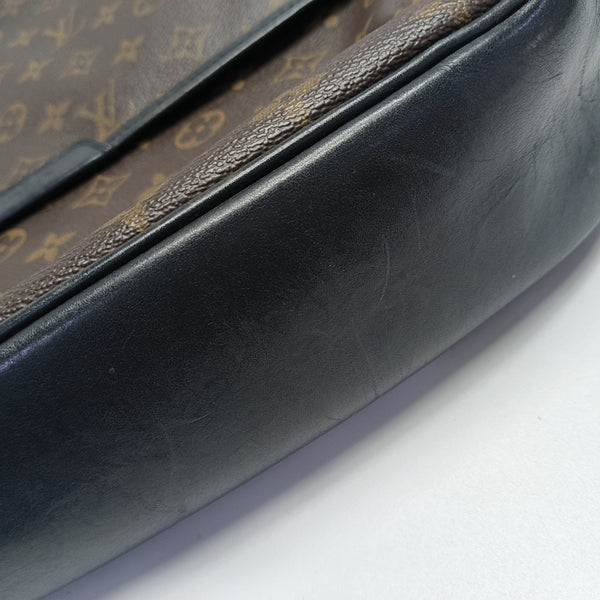 BASS Monogram Coated Canvas Brown