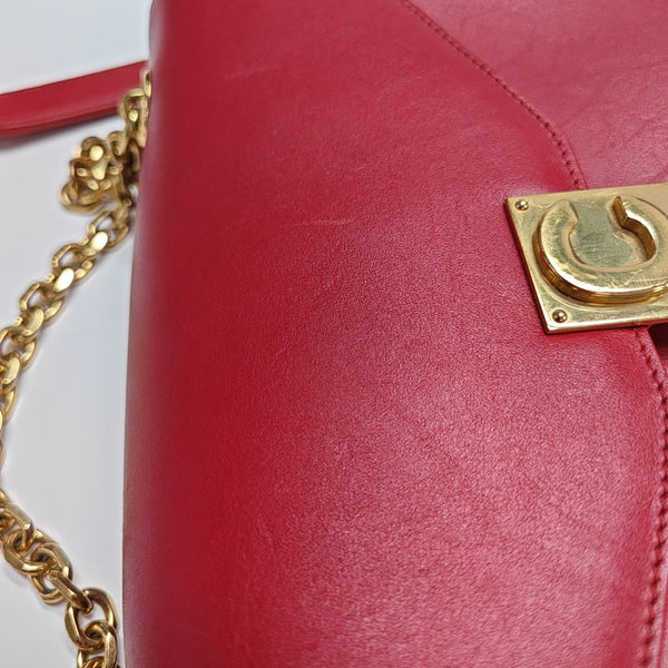 C Medium Calfskin Red