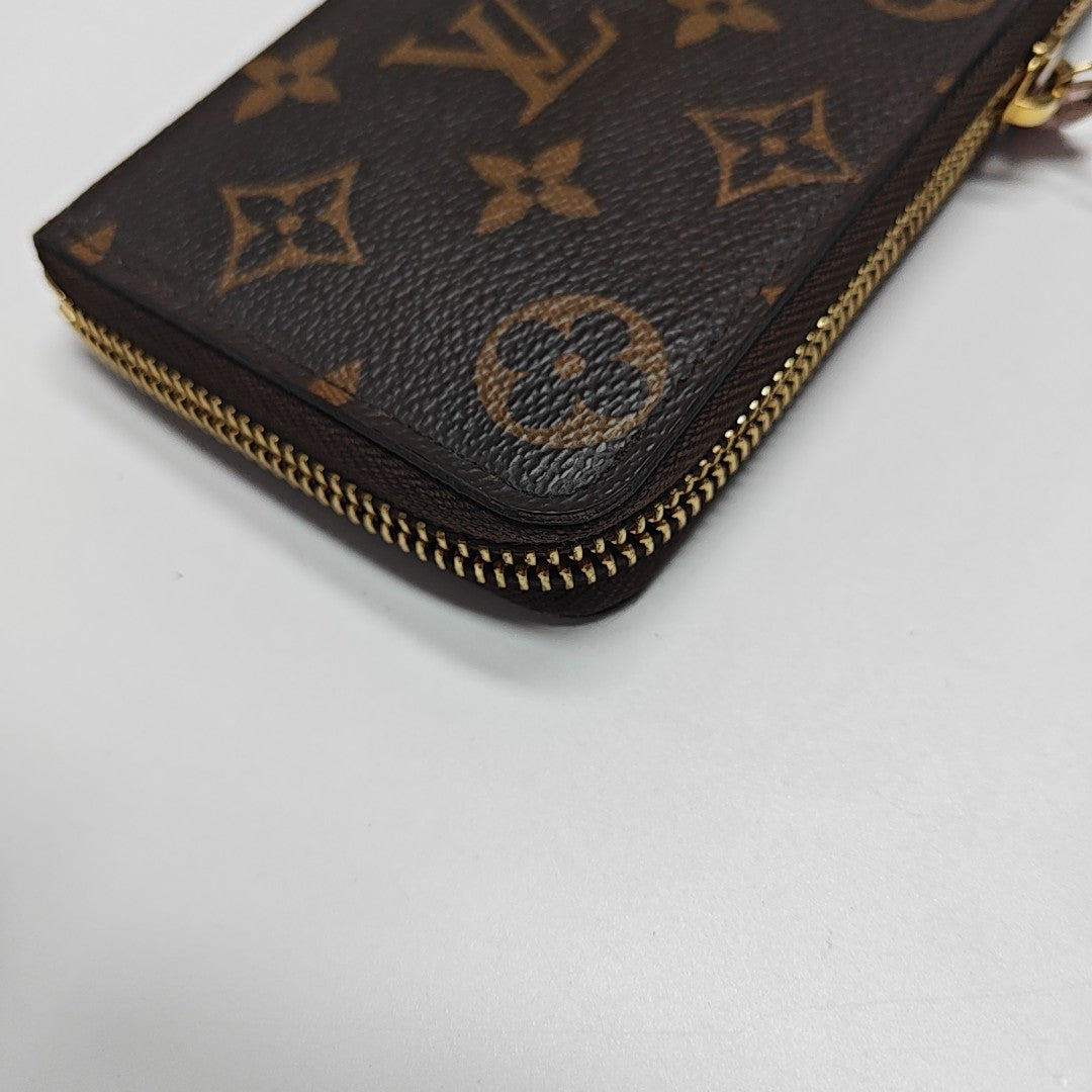 CLÉMENCE Monogram Coated Canvas Brown Wallet