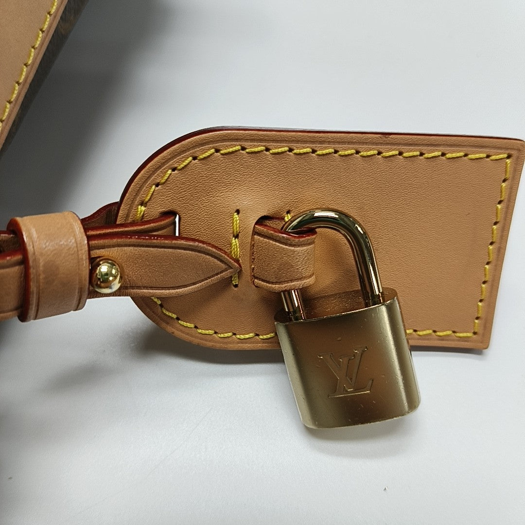 ALL IN BB Monogram Coated Canvas Brown