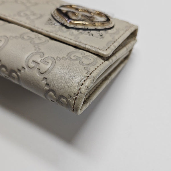 Lovely Monogram Calfskin White Wallet