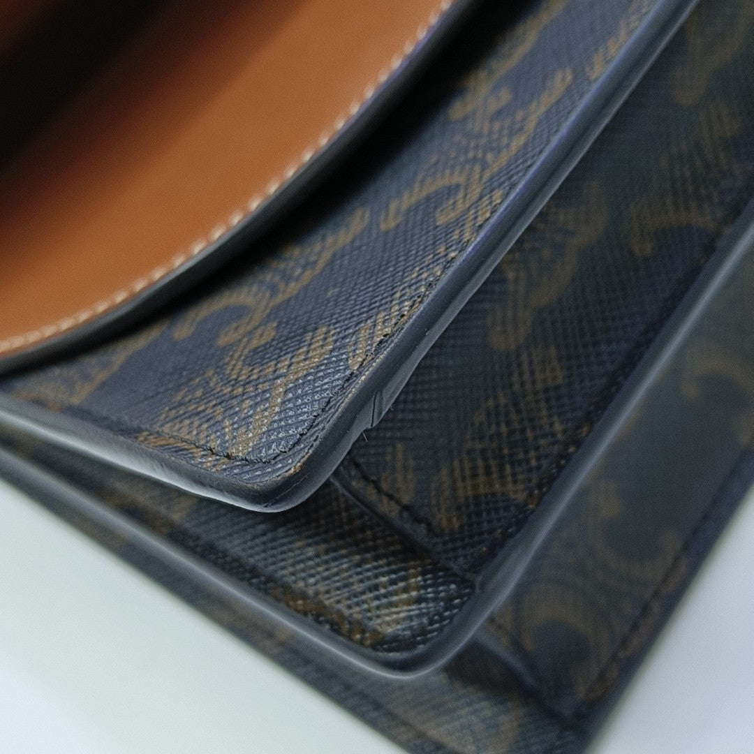 TRIOMPHE CANVAS Small Coated Canvas Brown
