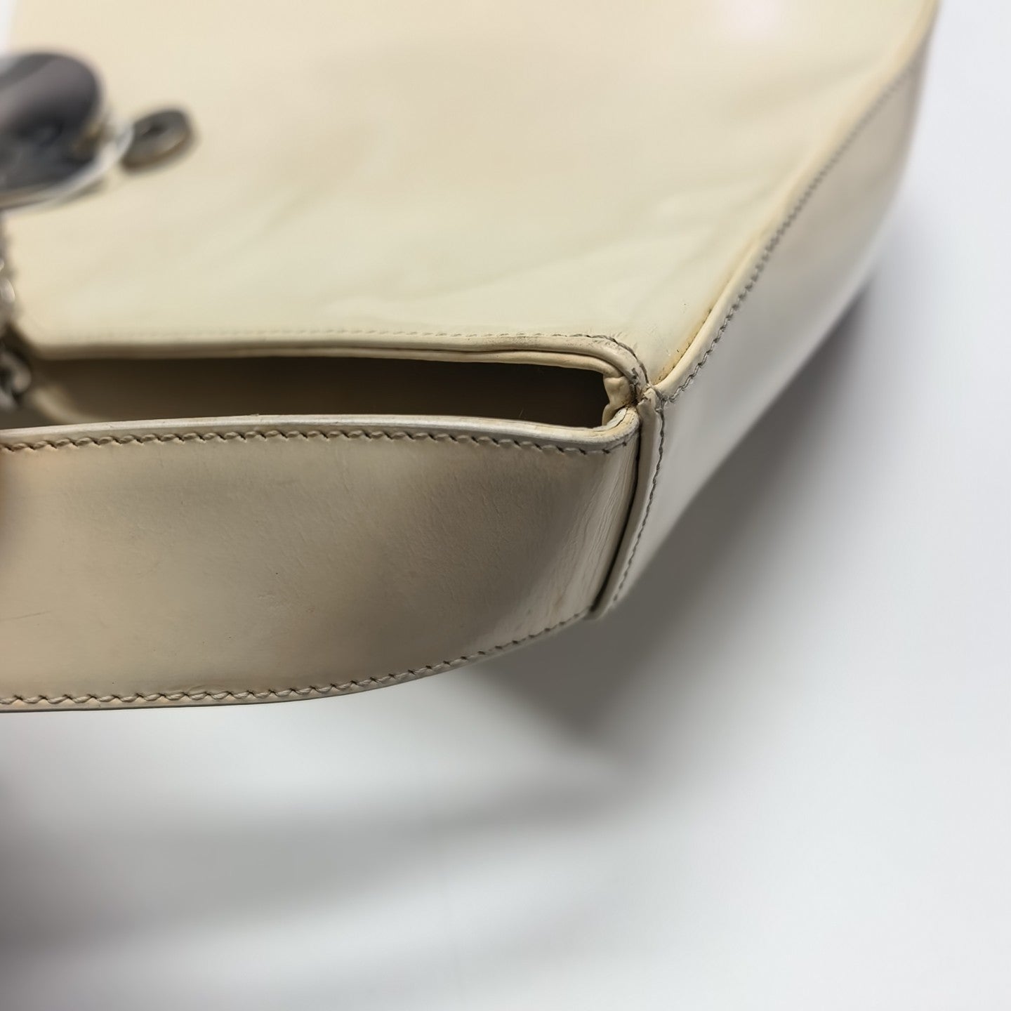 Calfskin Shoulder Bag White