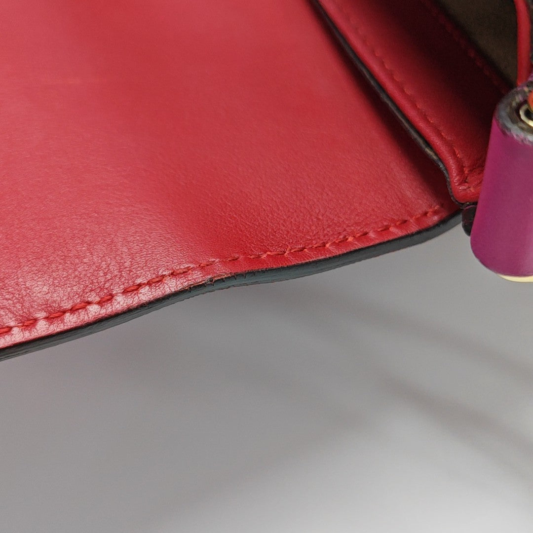 Padlock Medium Monogram Coated Canvas Multicolor