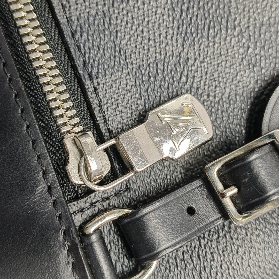 MICK Damier Graphite Coated Canvas Gray