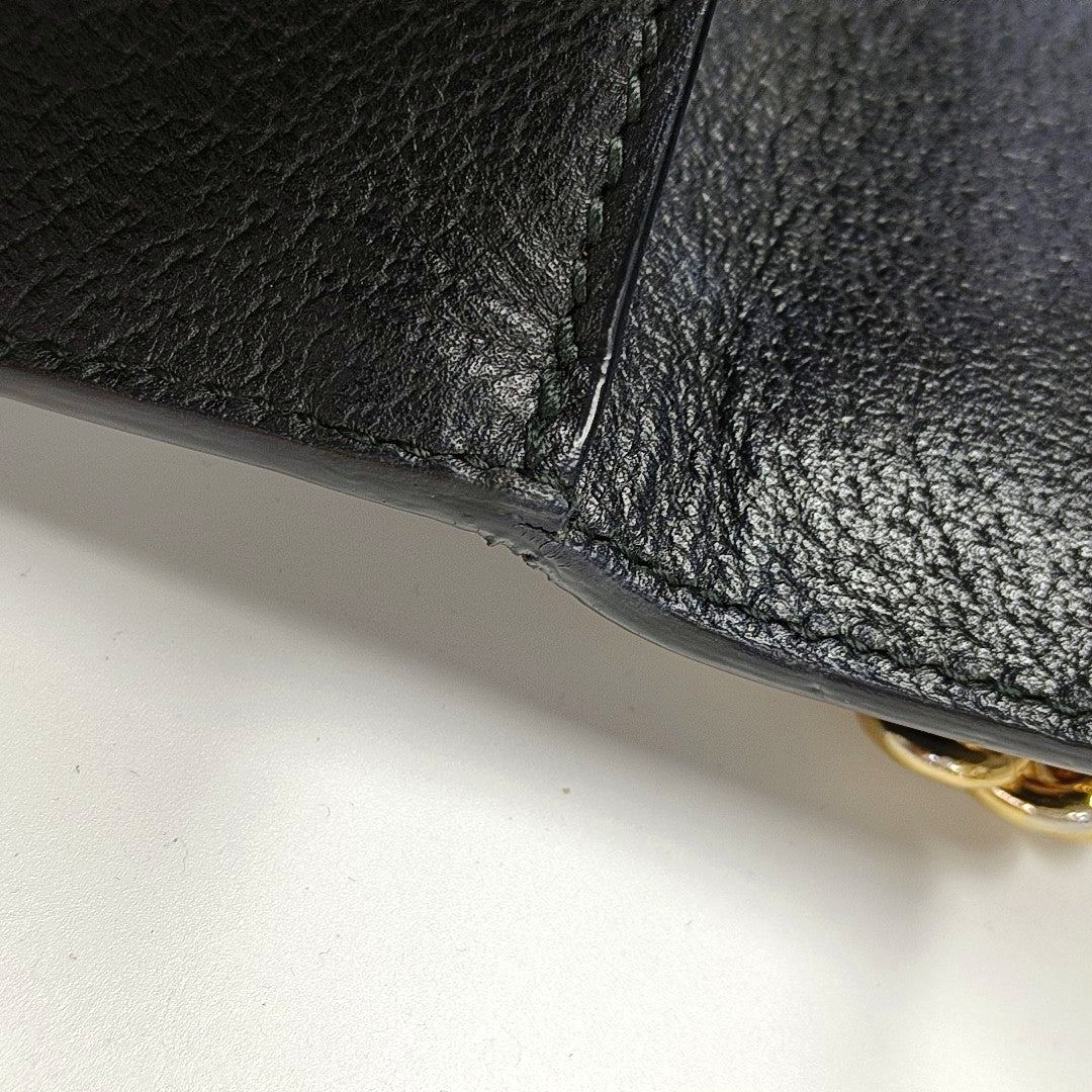Padlock Small Calfskin Black