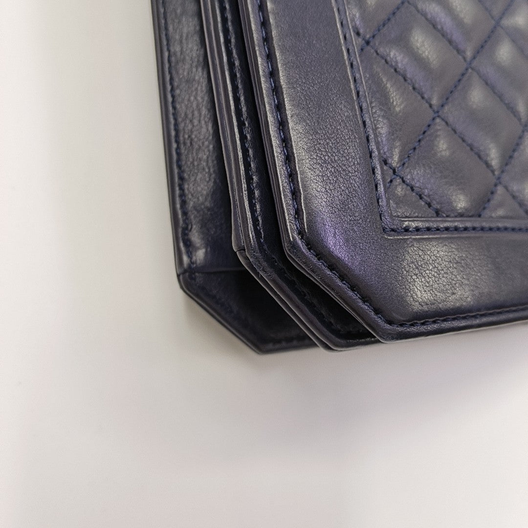 Quilted Calfskin Blue