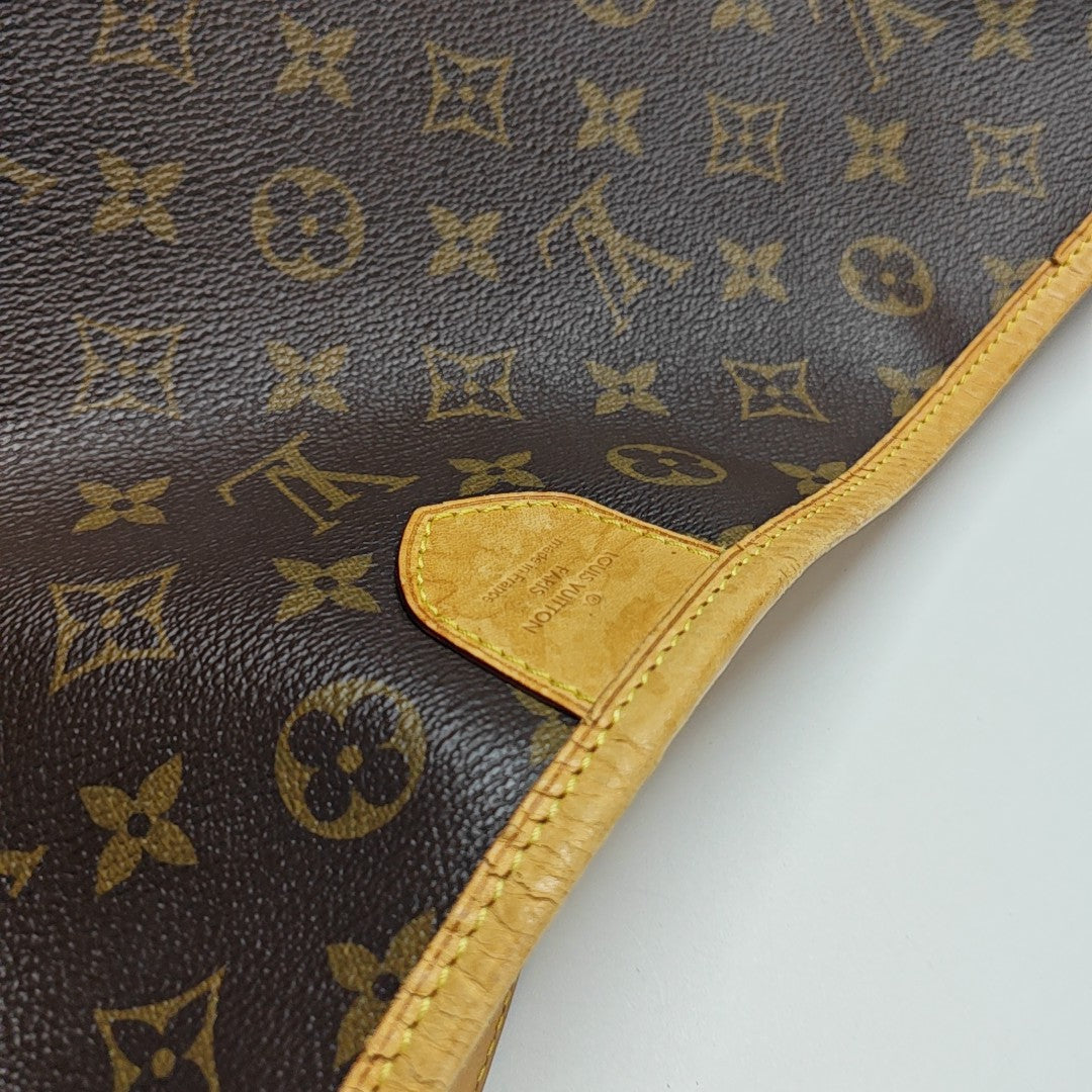 Monogram Coated Canvas Top Handle Bag Brown