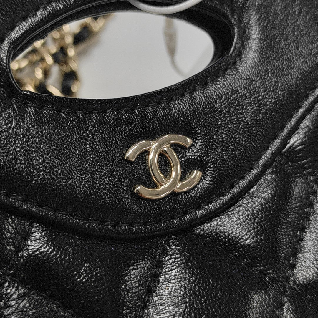 CHANEL 31 Super Mini Quilted Lambskin Black