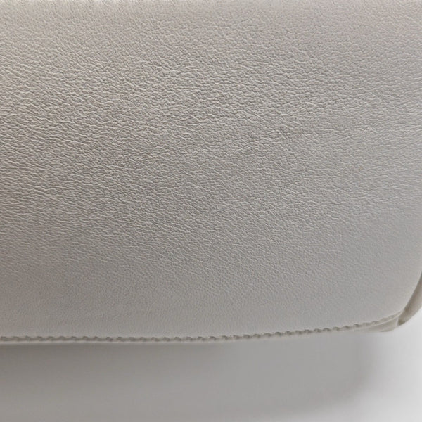 PUFFER Small Quilted Lambskin White