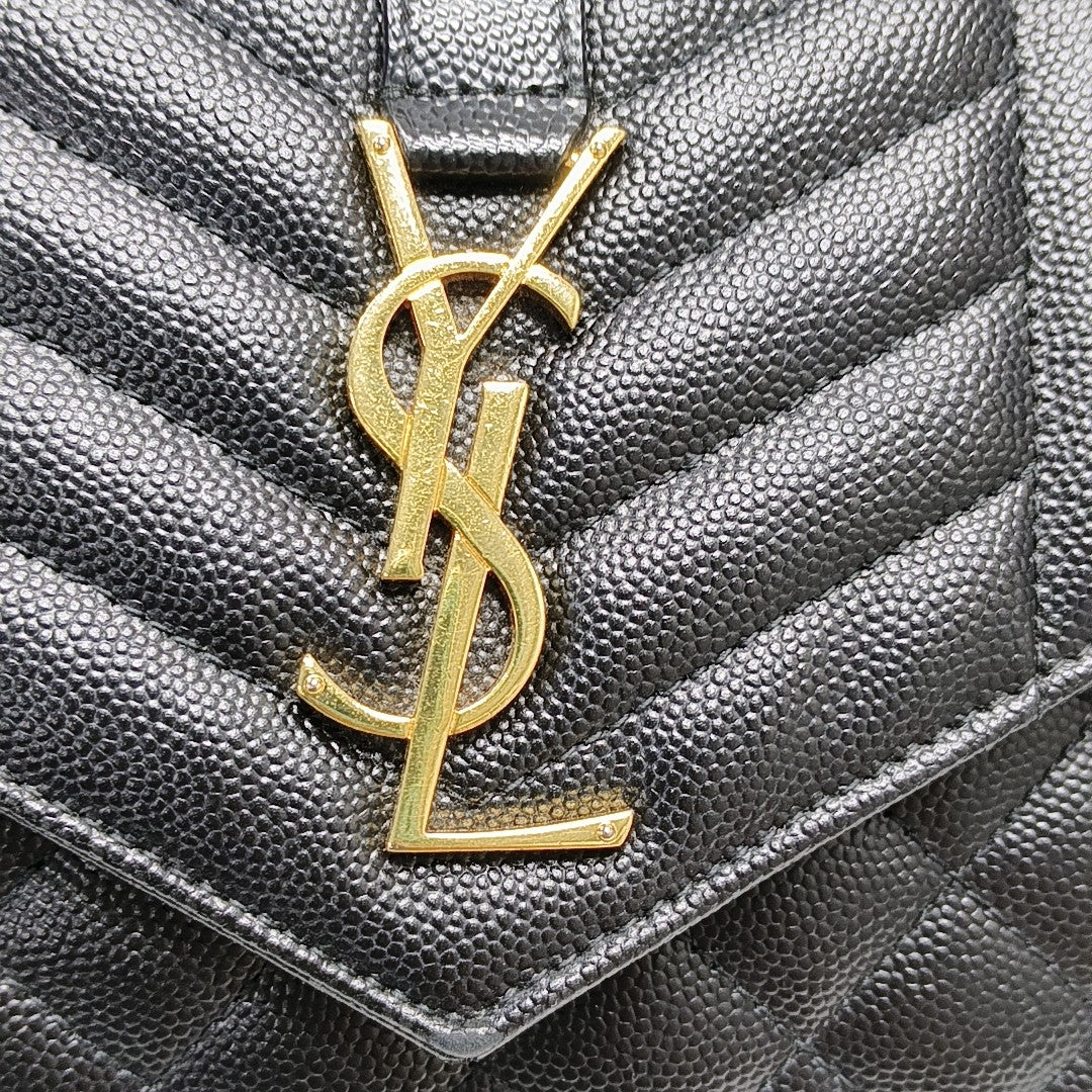 MONOGRAM Medium Chevron Calfskin Black