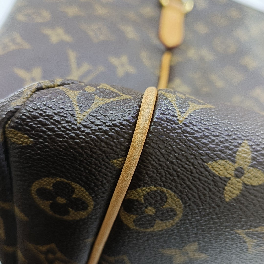 TOTALLY MM Monogram Coated Canvas Brown
