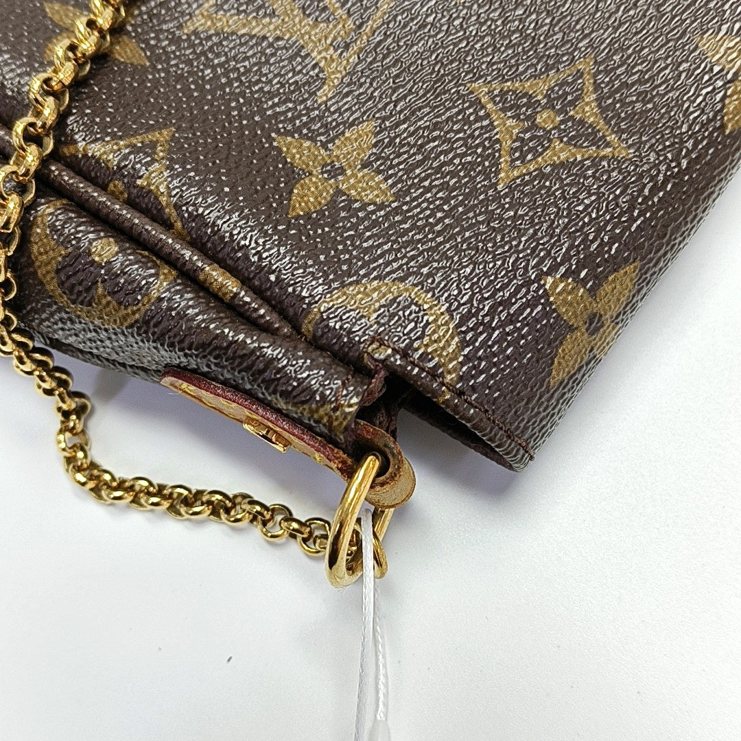 FAVORITE MM Monogram Coated Canvas Brown