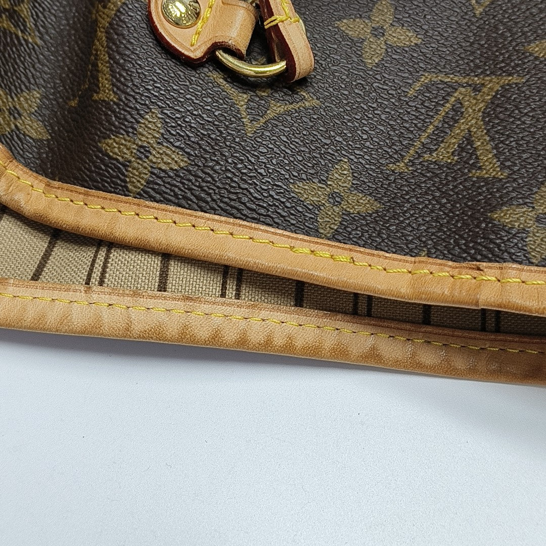 NEVERFULL GM Monogram Coated Canvas Brown