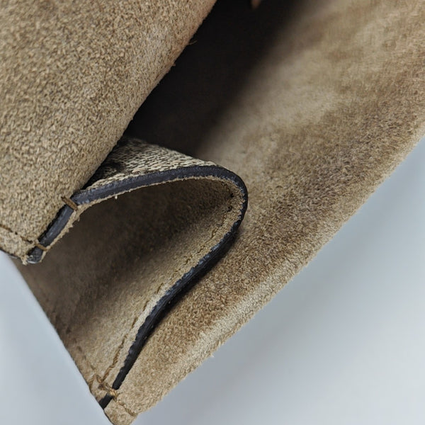 Dionysus Mini Monogram Coated Canvas Beige