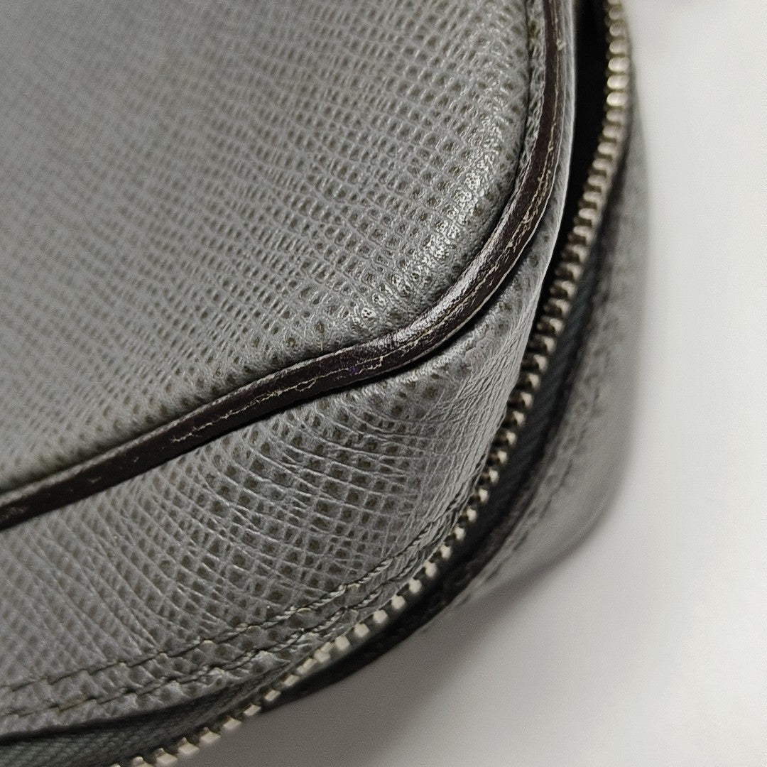 Calfskin Top Handle Bag Gray