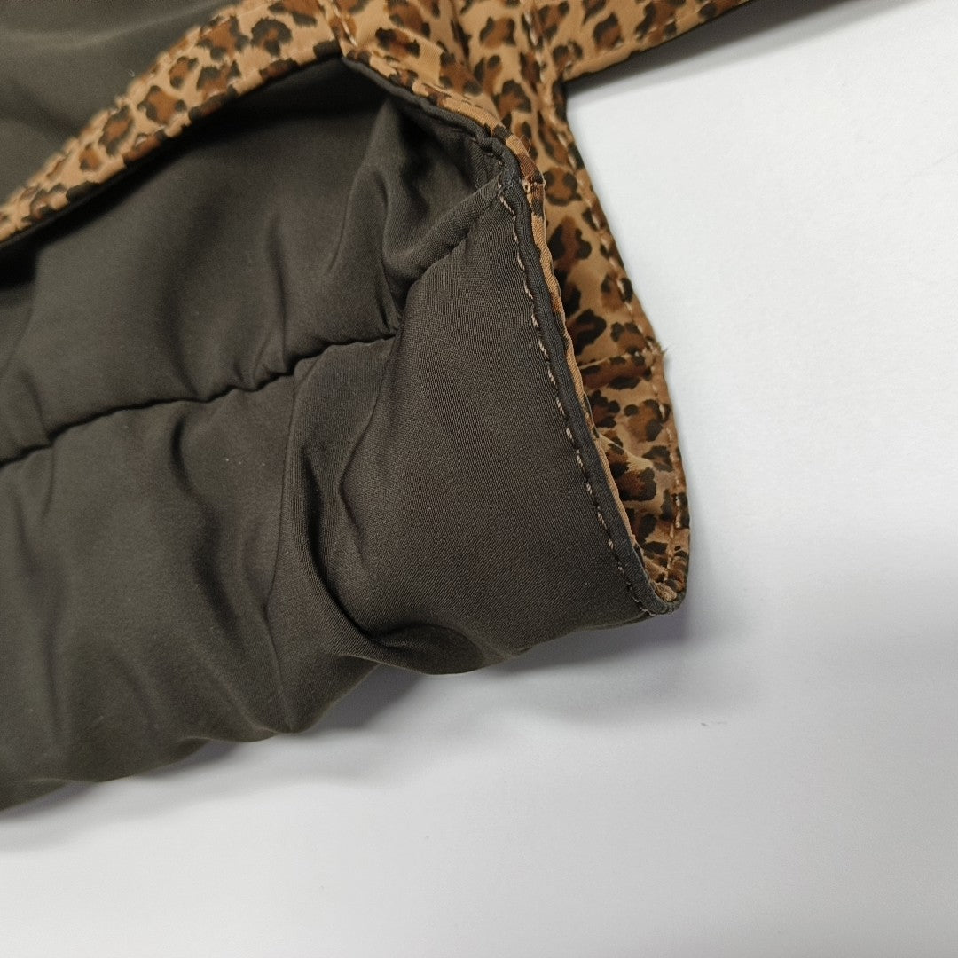 Fabric Top Handle Bag Brown